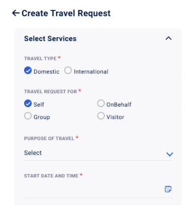 Easy Travel Request