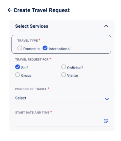 Easy Travel Request