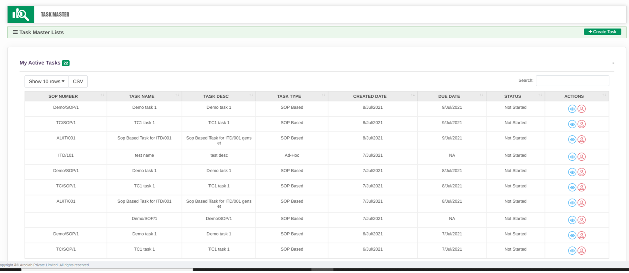 IT Compliance Tracking Application